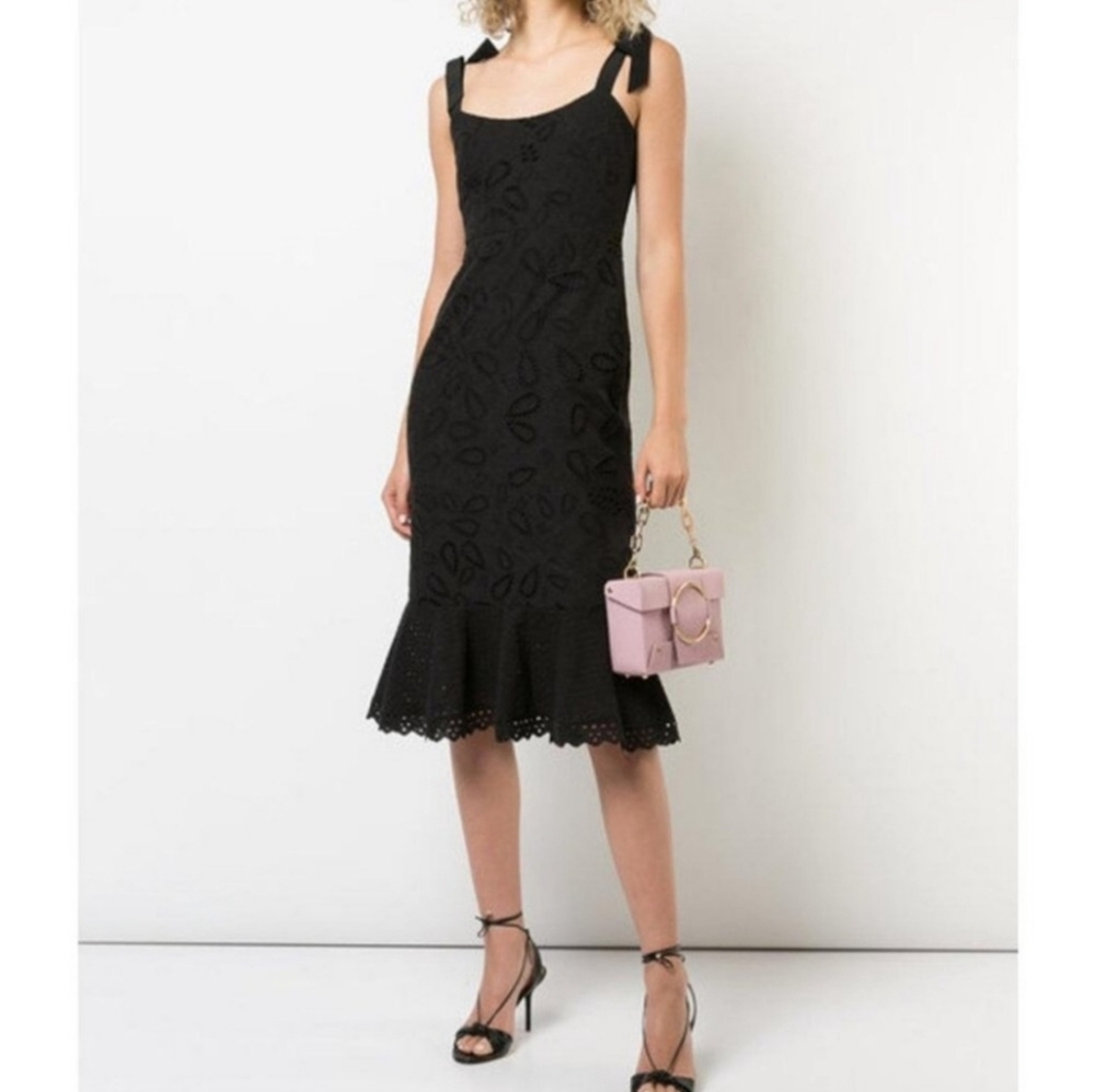 NWT Saloni Eyelet Embroidered Dress